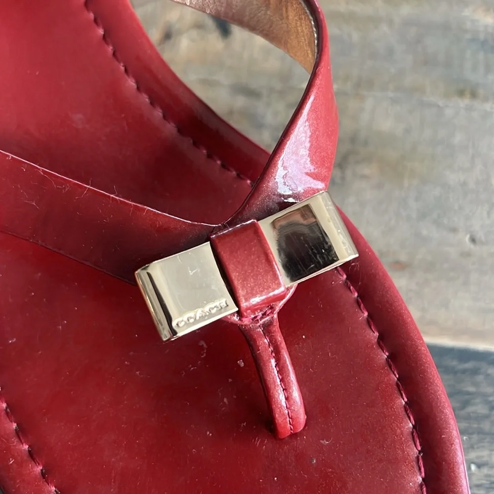 Coach red wedges - Picture 9 of 9